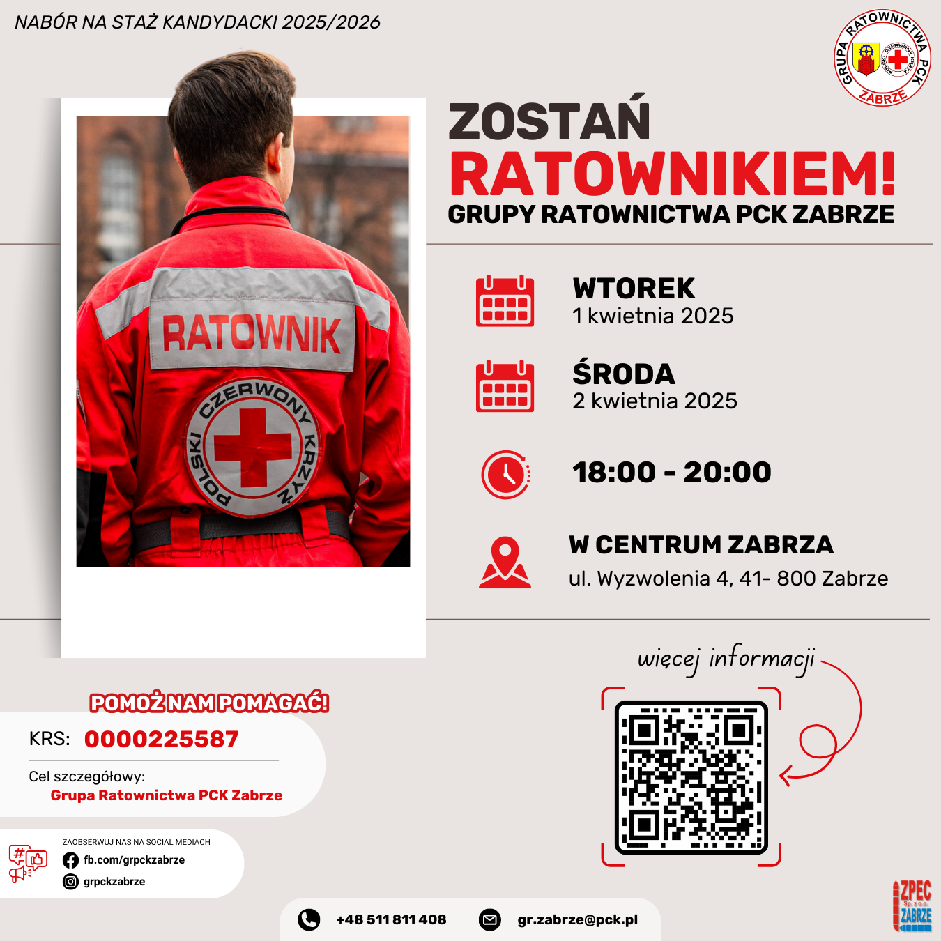 Grupa ratownicza PCK Zabrze_rekrutacja