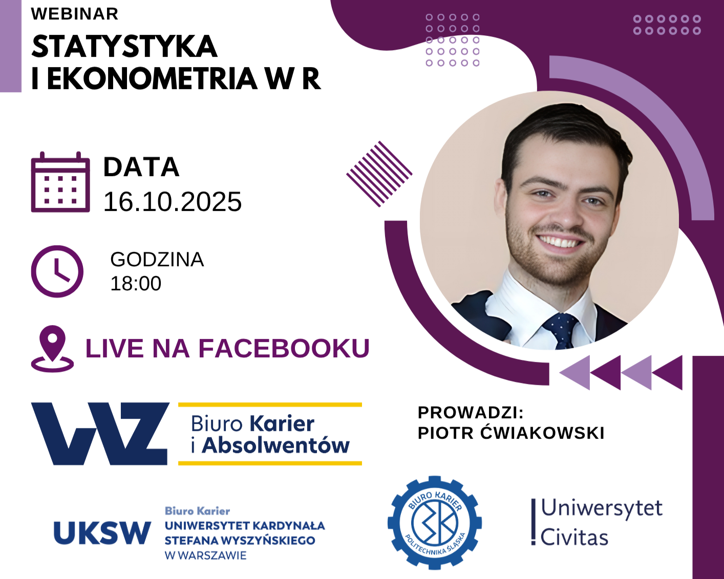 Statystyka i ekonometria w R plakat