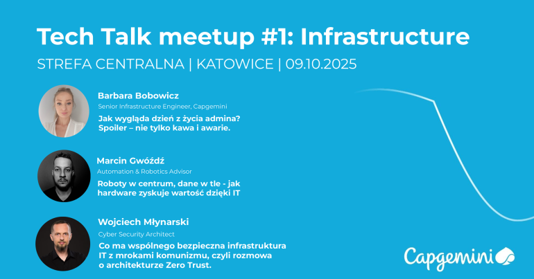 Tech Talk meetup plakat