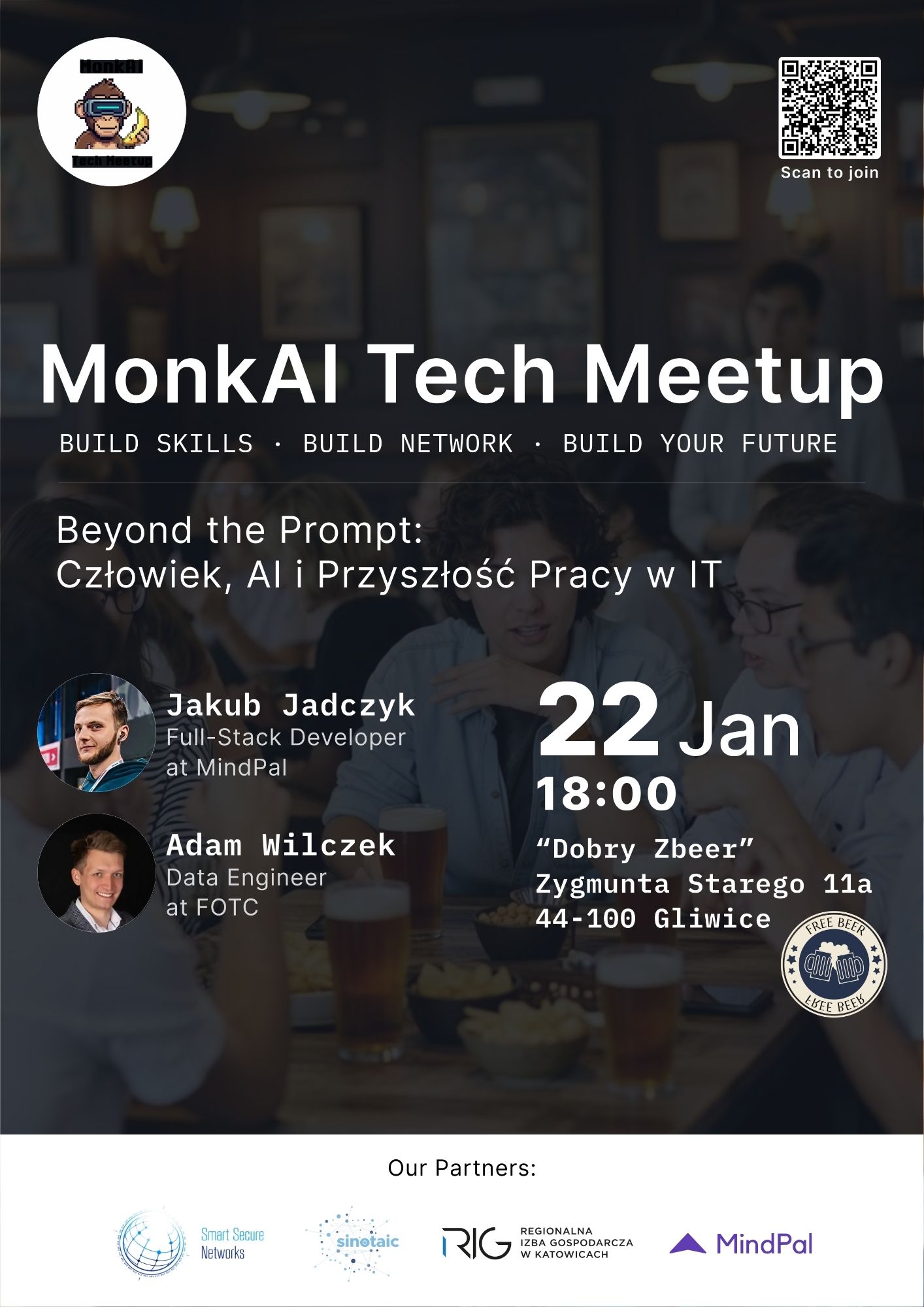 MindPal Tech Meetup plakat