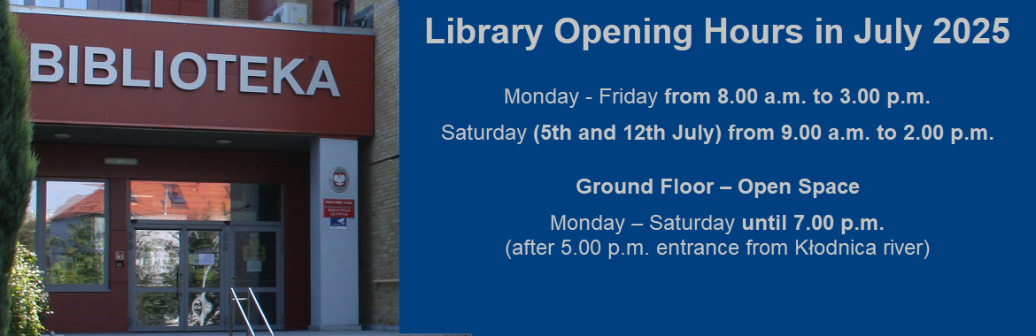 Library Opening Hours in July 2025
