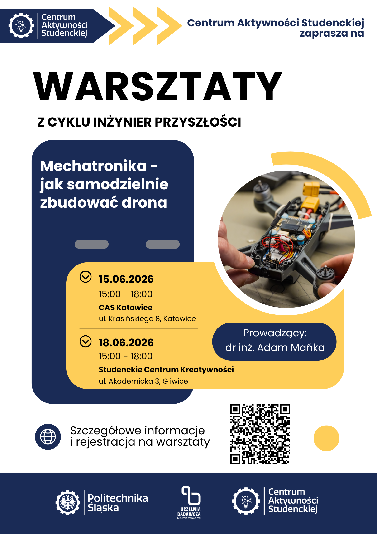 poprawiony plakat Warsztaty IP Mechatronika 15 i 18 czerwca