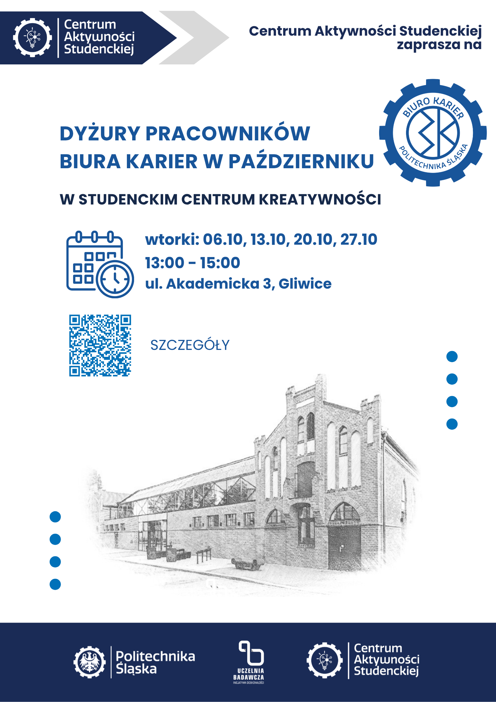 plakat Dyżury BKS w pażdzierniku 2026