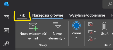 Ustawienia programu pocztowego Outlook 365