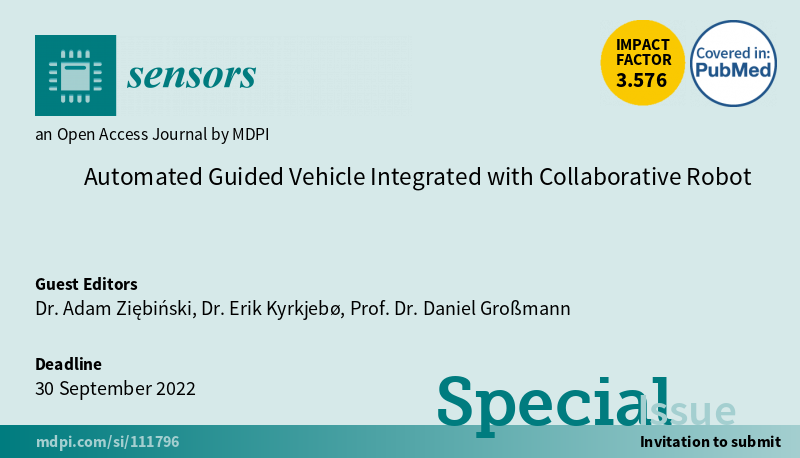 MDPI Spiecial Issue - Automated Guided Vehicle Integrated with Collaborative Robot