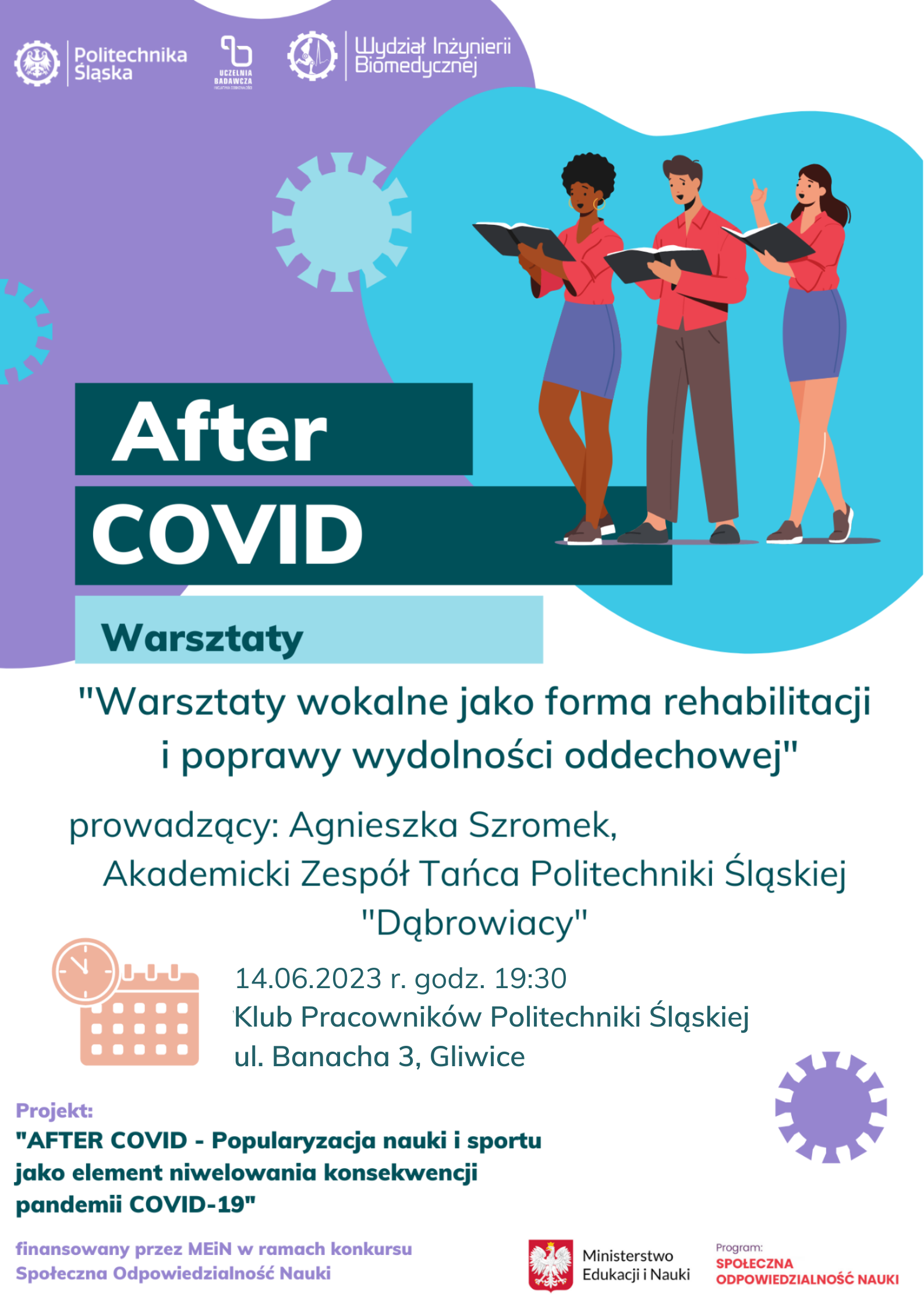 14.06.23.Szromekk_Warsztaty sportowo-taneczne prowadzący Akademicki Zespół Tańca Dąbrowiacy Politechniki Śląskiej