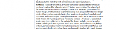 3D marker-contolled watershed