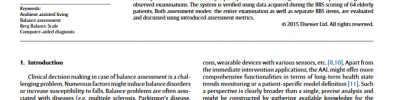 Automatic Berg Balance Scale assessment