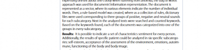 Computer aided sentiment analysis