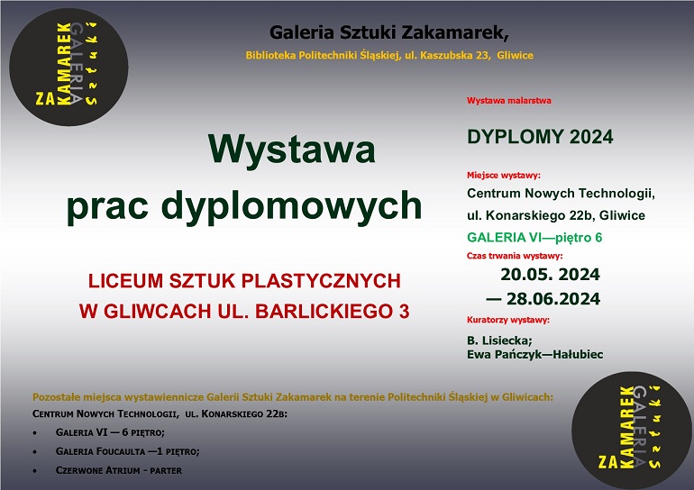 Plakat dla Galerii LSP Barlickiego