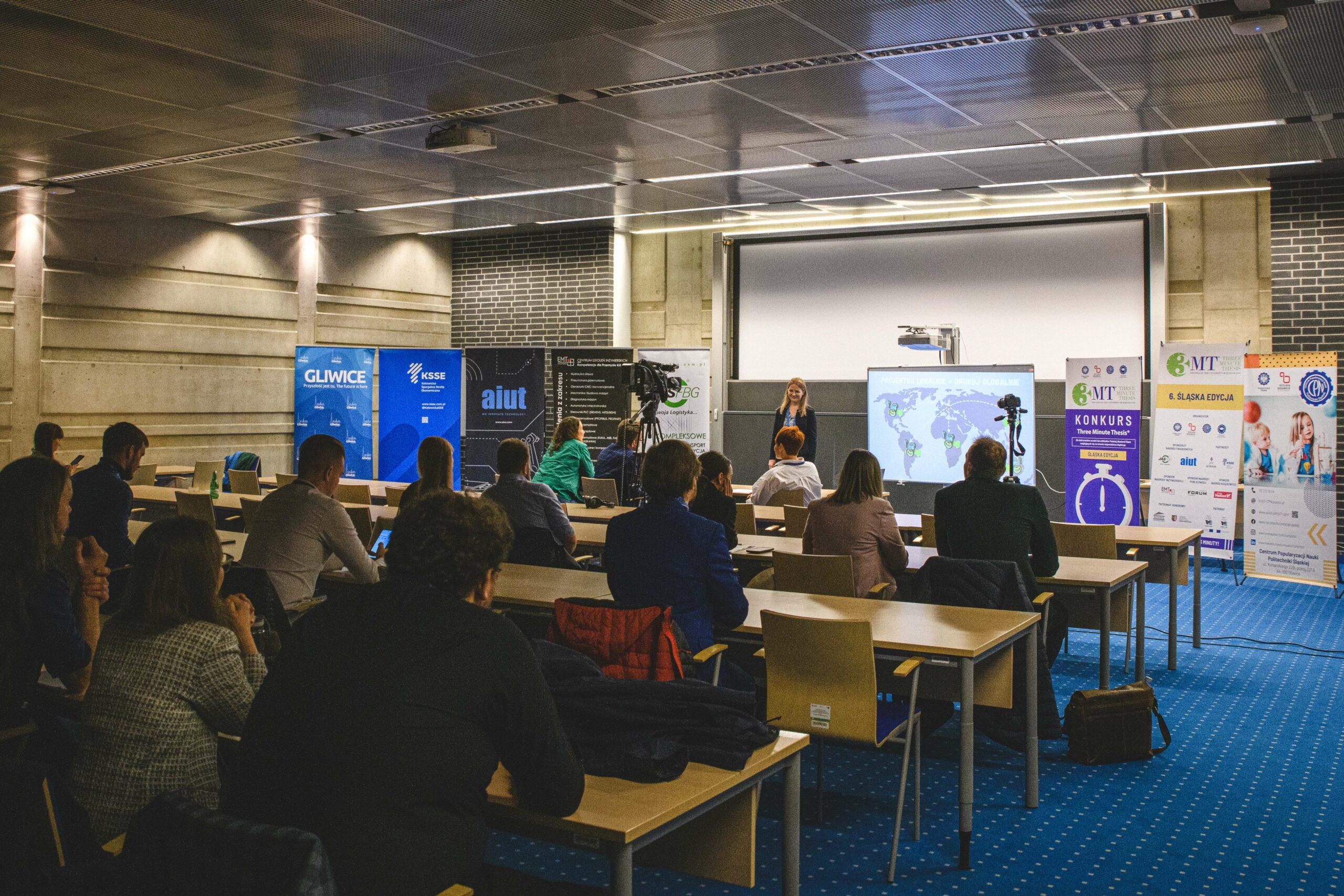 Publiczność eliminacje konkursu 3MT na Politechnice Śląskiej