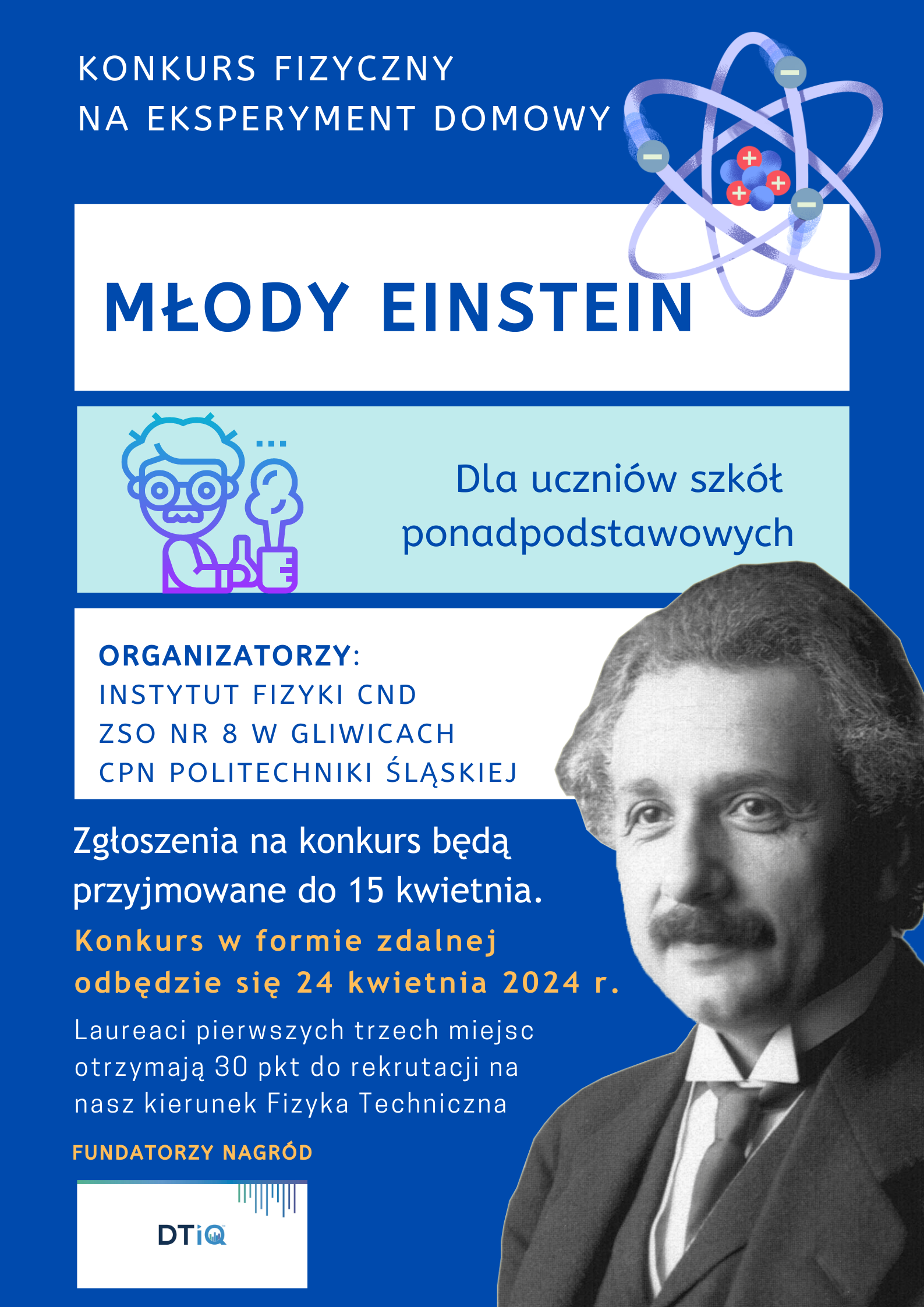 Plakat Młody Einstein