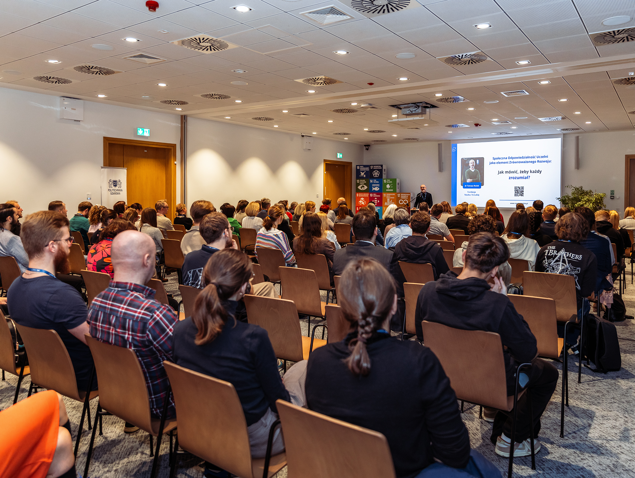 Konferencja „Zrównoważony Rozwój i Społeczna Odpowiedzialność Uczelni – od misji do działania” Politechnika Gdańska Fot. Joanna Szakoła