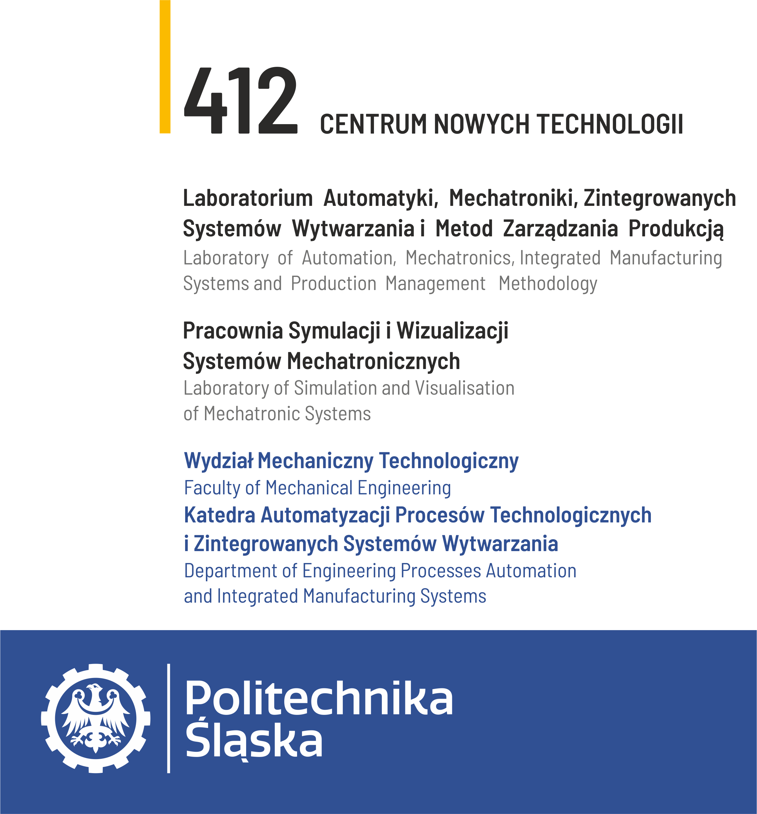 Pracownia Symulacji i Wizualizacji Systemów Mechatronicznych