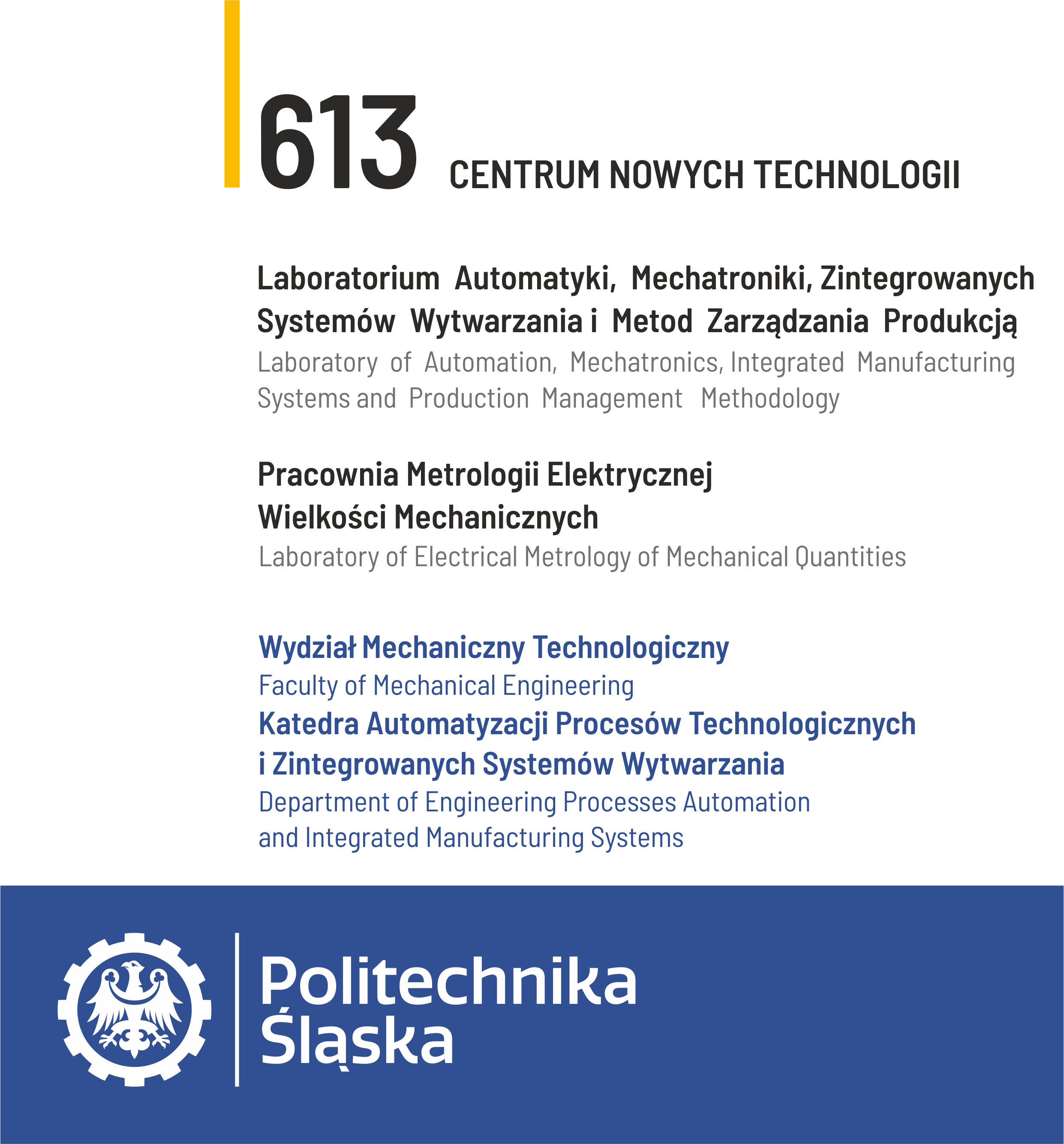 Pracownia Metrologii Elektrycznej Wielkości Mechanicznych