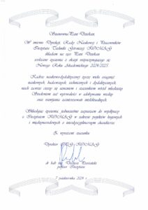 Życzenia Dyrektora KOMAG z okazji inauguracji roku akademickiego 2024/2025