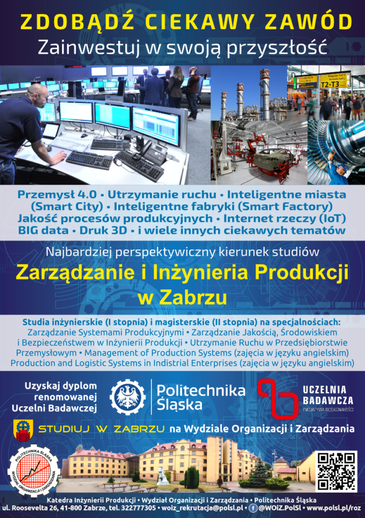 Plakat_kierunku_Zarządzanie i Inżynieria Produkcji