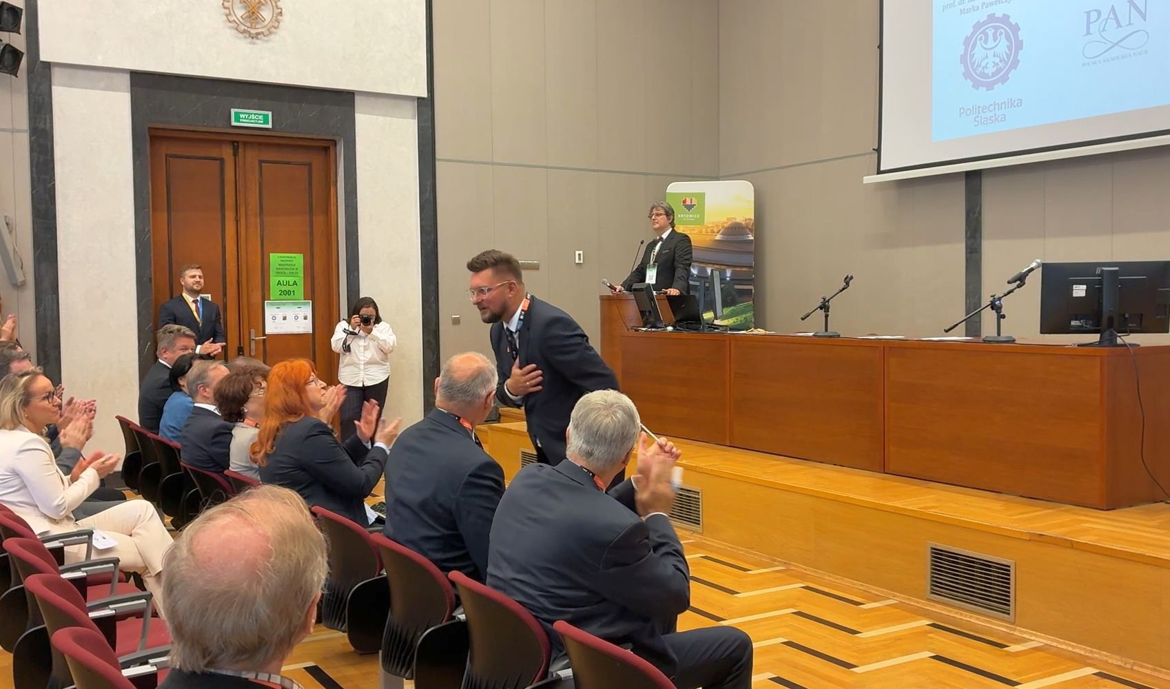 Powitanie prezydenta miasta Katowice dr. Marcina Krupy