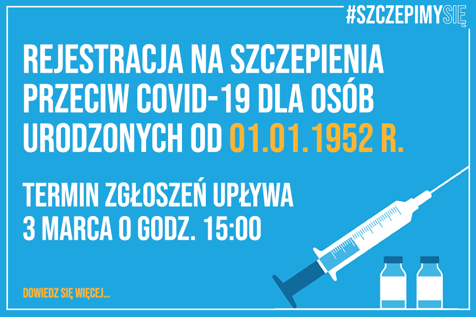 szczepienie do 3 marca fb