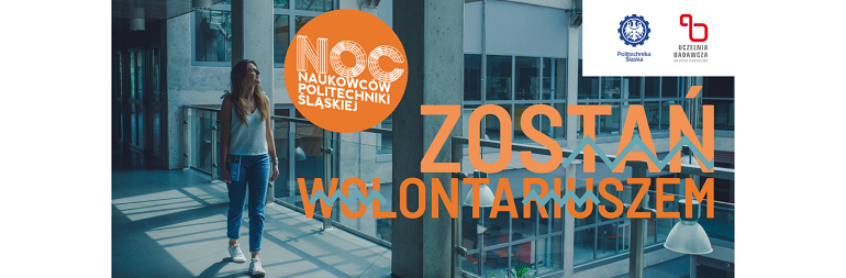 Baner pokazuje logo Nocy Naukowców