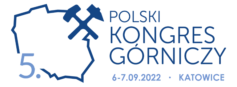 Na zdjęciu widzimy biały banner na którym jest narysowany obrys mapy polski i napis kongresu górniczego