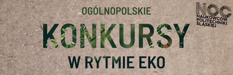 baner z napisem: konkursy w rytmie eko