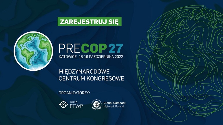 Na grafice widzimy zaproszenie do rejestrację na konferencję