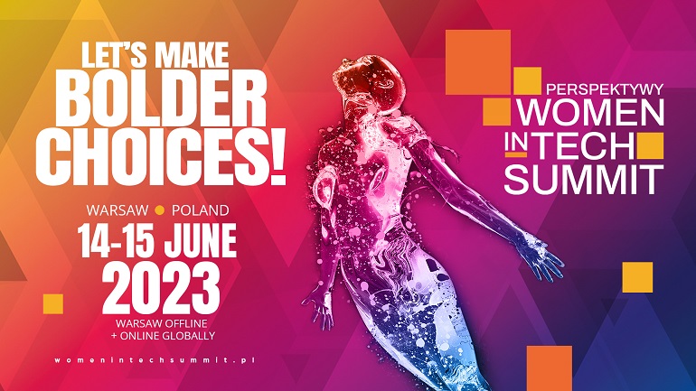 plakat Women in Tech Summit 2023