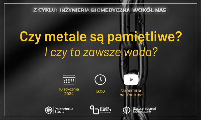 na czarnym tle widzimy napisy zapraszające na wykład- nazwę tytuł datę