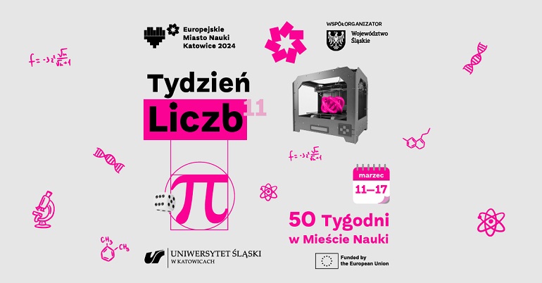 Na zdjęciu widzimy plakat zapraszający na tydzień liczb