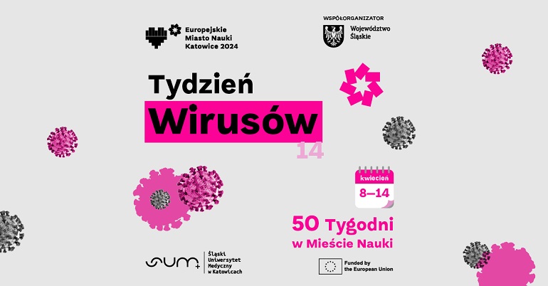 plakat reklamujący Tydzień wirusów