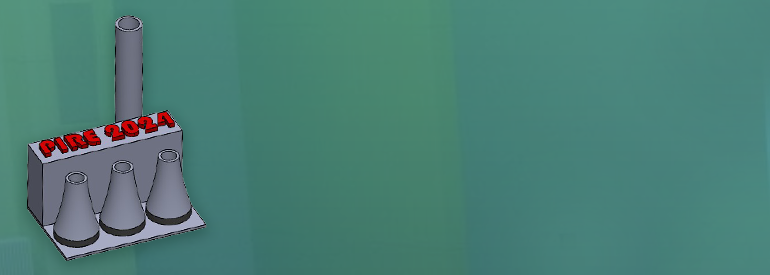 plakat zielony z napisem PIRE