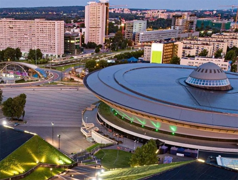 zdjęcie Katowic z lotu ptaka