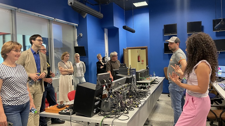 szkolenie w studiu TV