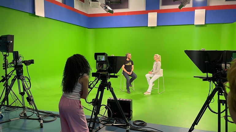 szkolenie w studiu TV